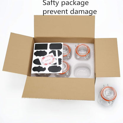 25 oz Glass Jars With Airtight Lids And Leak Proof Rubber Gasket, Wide Mouth - Image 8