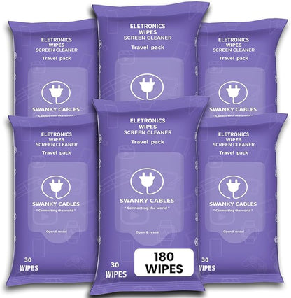 Screen Cleaner Wipes: Electronic Wipes by SWANKYCABLES