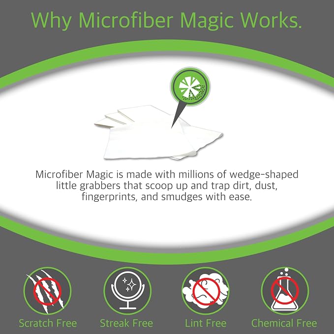 Microfiber Magic Streak Free Cleaning Cloth 6 Pack Clean Any Surface - Image 7