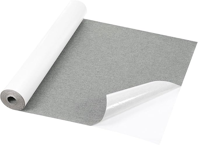 Repair Patches Repair Tape Self-Adhesive DIY Repair Patch Linen Gear Patch for Sofa, Furniture, Chair, Clothing,Tents,17x158 Inch,Grey