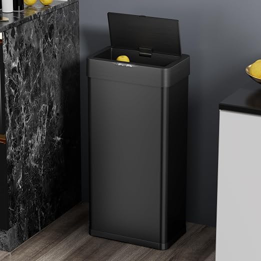 TLSUNNY 13.2 Gallon Motion Sensor Trash Can, Touchless Automatic Garbage Can - Image 7
