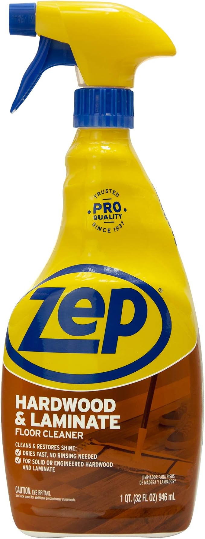 Zep Hardwood and Laminate Floor Cleaner - 32 oz - ZUHLF32 - Removes Spots - Image 2