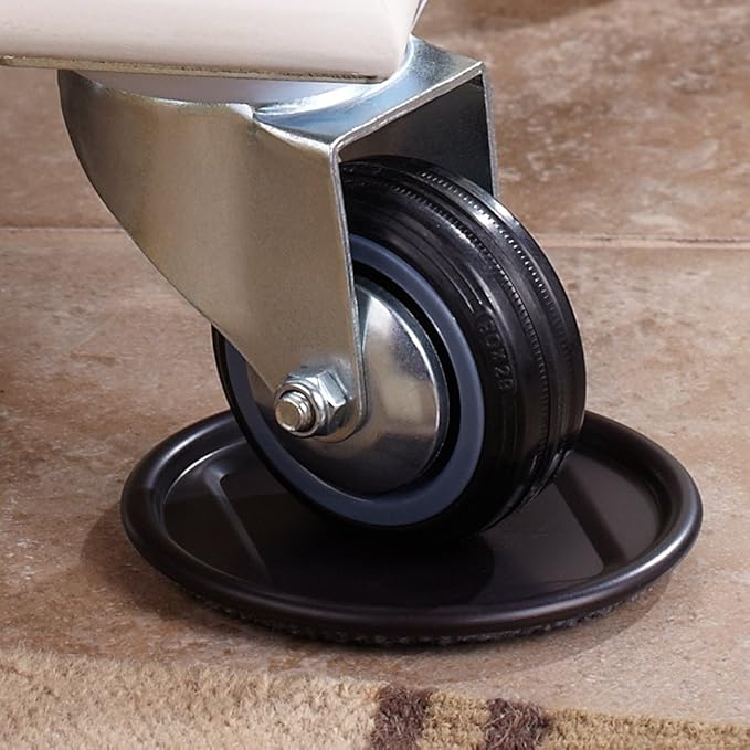 SoftTouch 2 1/2" Round Reusable Carpet Bottom Furniture Caster Cups to Protect - Image 4
