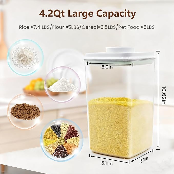 Melovom Large Pop Airtight Food Storage Containers Set - Image 3