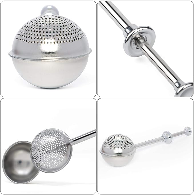 HULISEN Flour Duster for Baking, One-Handed Operation, 304 Stainless Steel - Image 4
