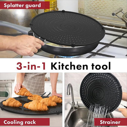 INYOU Silicone Splatter Screen for Frying Pan Suitable for 13” Pans - Image 3