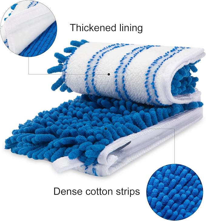 4 Pack Chenille Mop Heads Replacements Compatible - Image 6