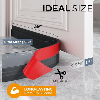 GroTheory 2 Pack Under Door Draft Stopper, Home Improvement, Weather Stripping - Image 4