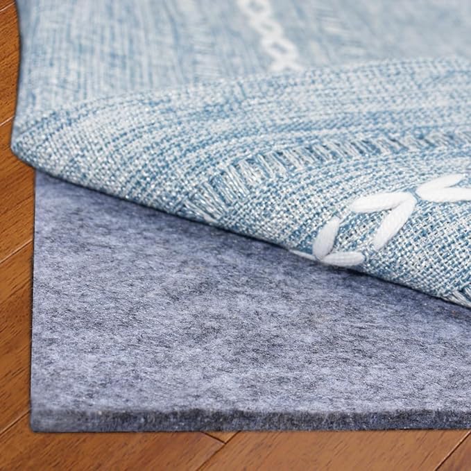 Felt Rug Pad, 8x10 Ft Extra Large Area Rug Cushioned Carpet Pad, Thick Felt Rug Pads for All Floors, Felt Pad for Under Area Rugs Hardwood Floors, Keep Rug in Place Soft