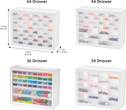 IRIS USA Small Parts Storage Cabinet, Made in USA, 64-Drawer Organizer Chest - Image 8