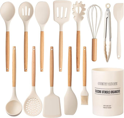 Country Kitchen Non Stick Silicone Utensil Set by CountryKitchen