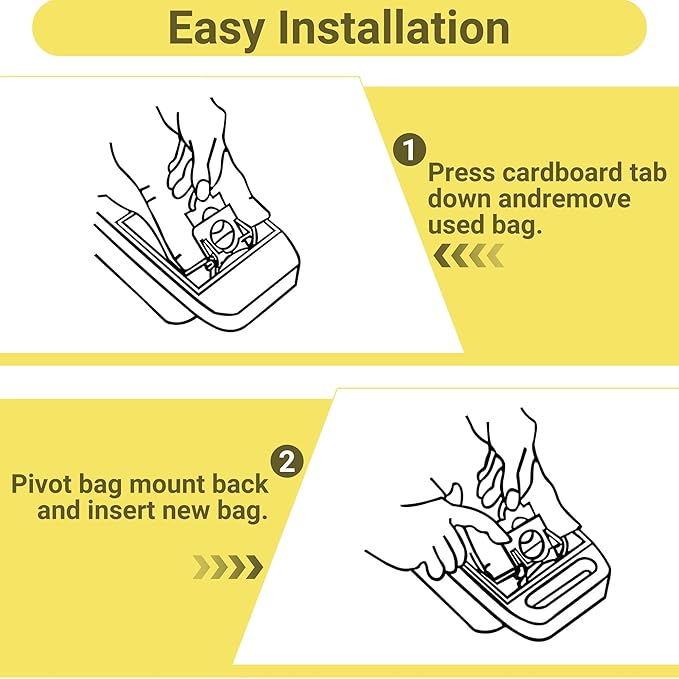 50558 Vacuum Cleaner Bags Replacement for Kenmore Canister Type C/Q 5055, 50555, 50557, 50558 and Pana·sonic Type C-5, C-18, 200 Series, 400 Series, 600 Series, 800 Seires Vacuum - 12 Pack