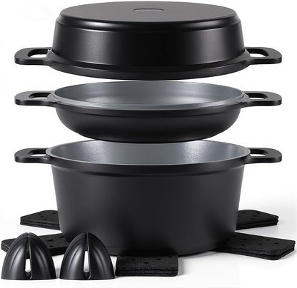 Ammeloo 8-Piece Ceramic Nonstick Cooking Pot Set by Unknown
