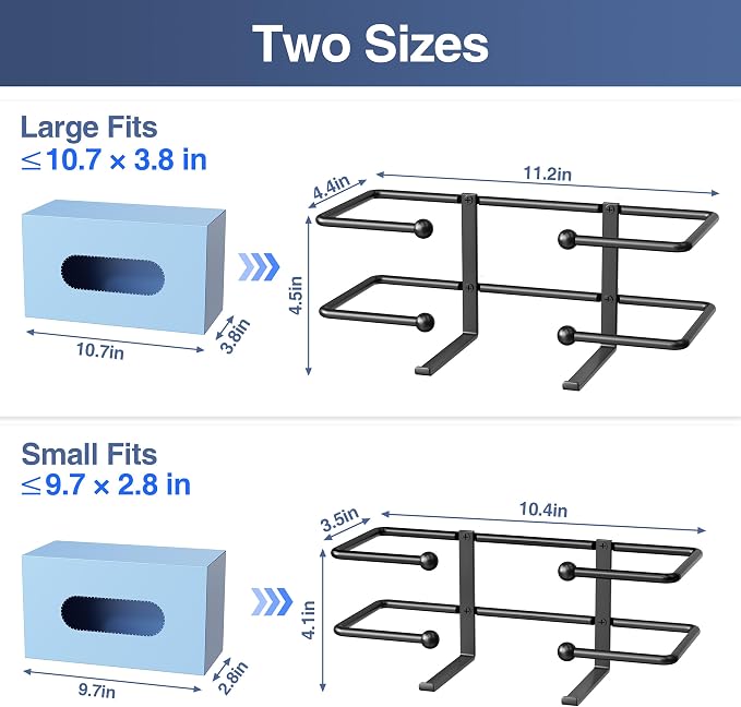 2 Pack Glove Box Dispenser Wall Mount: Black Glove Holder Organizer - Image 2