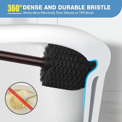 UPTRONIC Toilet Brush, Aluminum Alloy Toilet Brush and Holder Set - Image 3