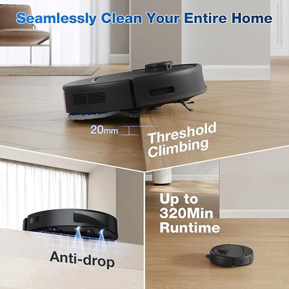 ECOVACS DEEBOT N30 Omni Robot Vacuum and Mop, 10000Pa Suction, TruEdge Adaptive - Image 8