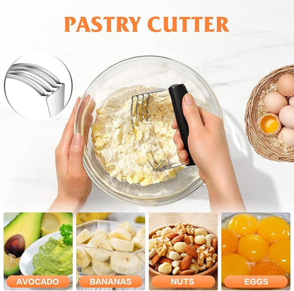 Pastry Cutter Biscuit Cutter Dough Cutters, Stainless Steel Butter Pastry - Image 3
