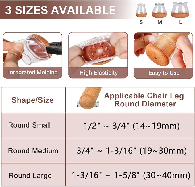 Chair Leg Floor Protectors Chair Leg Protectors - Image 4