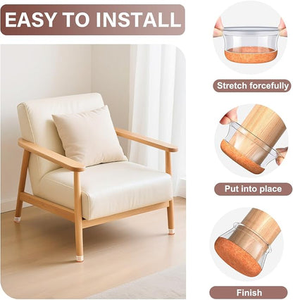 Chair Leg Floor Protectors Round Chair Leg Protectors - Image 5