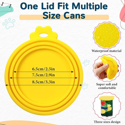 Uiifan Cat Food Lid Cat Food Can Covers Lids 8 Pcs Pet Can Supplies Set 5 - Image 3