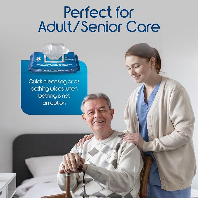 Inspire Adult Wet Wipes, Wash Cloths | Adult Wipes - Image 7