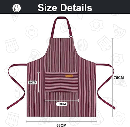 VALOME 2 Pack Kitchen Aprons, Apron - Image 2