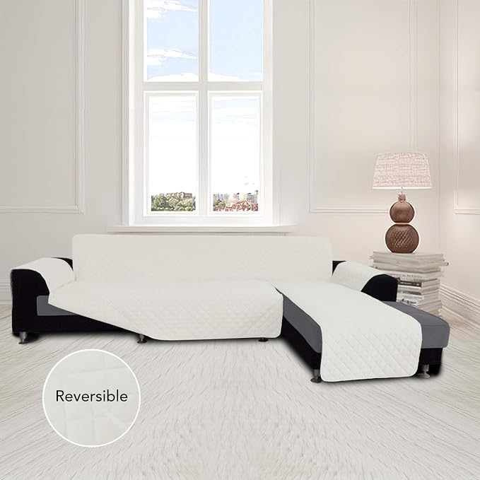 Easy-Going Sofa Slipcover L Shape Sofa Cover Sectional Couch Cover Chaise Cover - Image 2