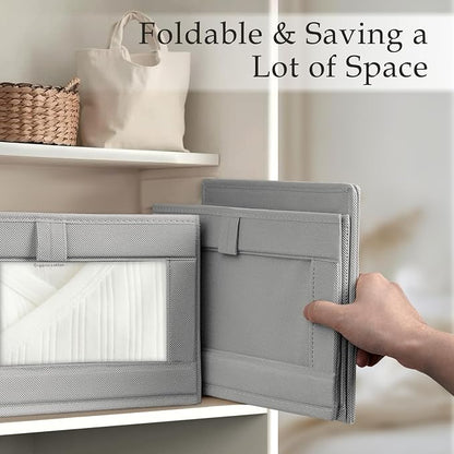 Criusia 8 Pack Linen Closet Organizers and Storage, Large Linen Closet Baskets - Image 7
