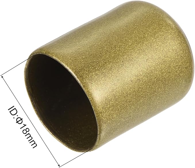 uxcell 20pcs Rubber End Caps 18mm ID Vinyl Round Tube Bolt Cap Cover Thread - Image 3