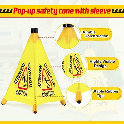6 Pcs Pop up Wet Floor Sign - Image 3