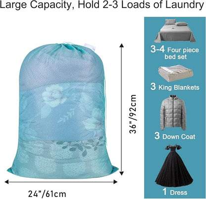 Polecasa Heavy Duty Large Mesh Laundry Bags - Image 3