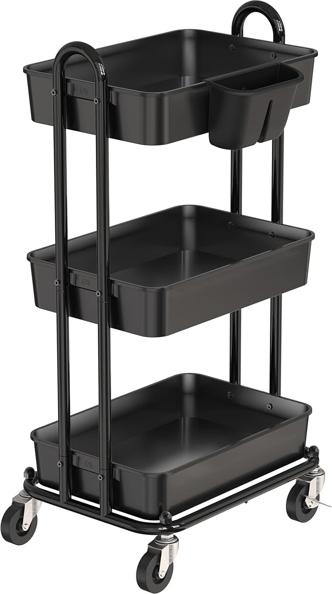 Simple Houseware 3-Tier Multifunctional Rolling Utility Cart by SimpleHouseware