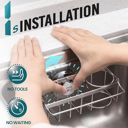 TAILI 4-in-1 Sponge Holder for Kitchen Sink - Image 2