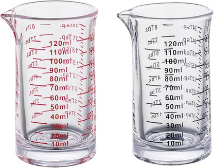 Ackers 4 Oz Glass Measuring Cup, Borosilicate Shot Glass by AckersBORO33