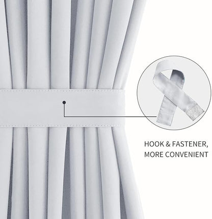 DWCN French Door Curtains – Rod Pocket Thermal Curtain - Image 2