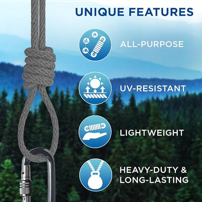 TECEUM Cotton Rope 3/16” – 50 FT – Strong All-Purpose Braided Rope – Natural - Image 4