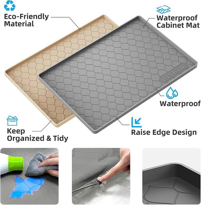 Winisok Silicone Under Sink Mat 22" x 19", kitchen Essentials and Gadgets - Image 3