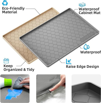 Winisok Silicone Under Sink Mat 34" x 19", kitchen Essentials and Gadgets - Image 2