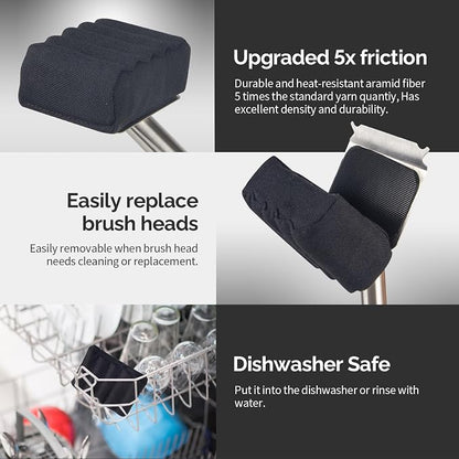 Grill Brush Bristle Free, Unique Wave pad - Image 6