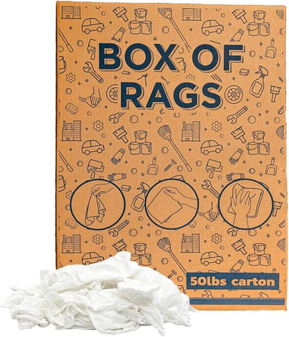 Premium White Knit T-Shirt Cleaning Rags – White Cotton Rag - Image 2