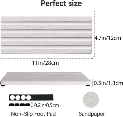 Diatomite Soap Dish, Water Absorbing Stone Tray, Kitchen Sink Organizer - Image 4