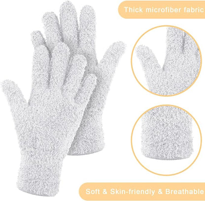 Patelai 3 Pairs Microfiber Plant Dusting Gloves Leaf Cleaning Gloves - Image 5