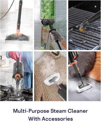 Steam Mop Cleaner with Detachable Handheld Steamer, 20 in 1 Wired Steam Cleaner - Image 4