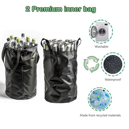 Recycling Bin for Kitchen Indoor Home, Large 100L/ 26 Gallon Recycle Bin - Image 3