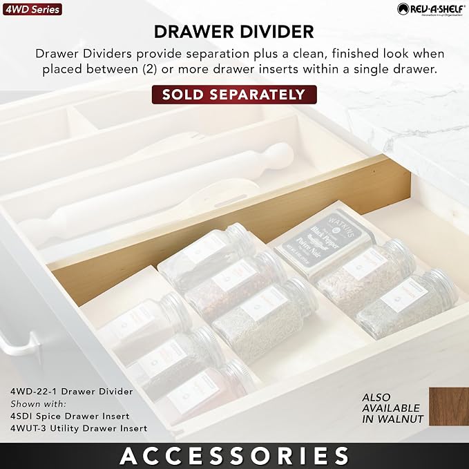 Rev-A-Shelf Trim-to-Fit Shallow Drawer Organizer - Image 6