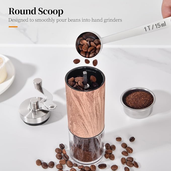 Long Handle Coffee Scoop: 5.64 Inch 18/8 Stainless Steel 1 Tablespoon Metal - Image 9