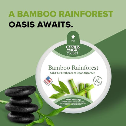 Citrus Magic For Closets Odor Absorbing Solid Air Freshener, Bamboo Rainforest - Image 4