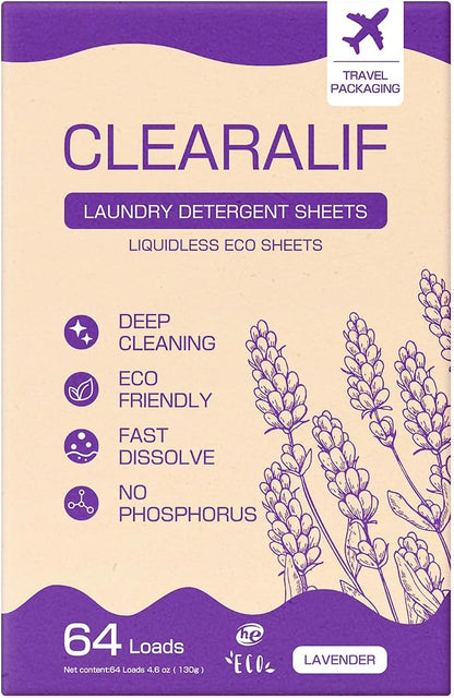 CLEARALIF Laundry Detergent Sheets, 64 Load by CLEARALIF