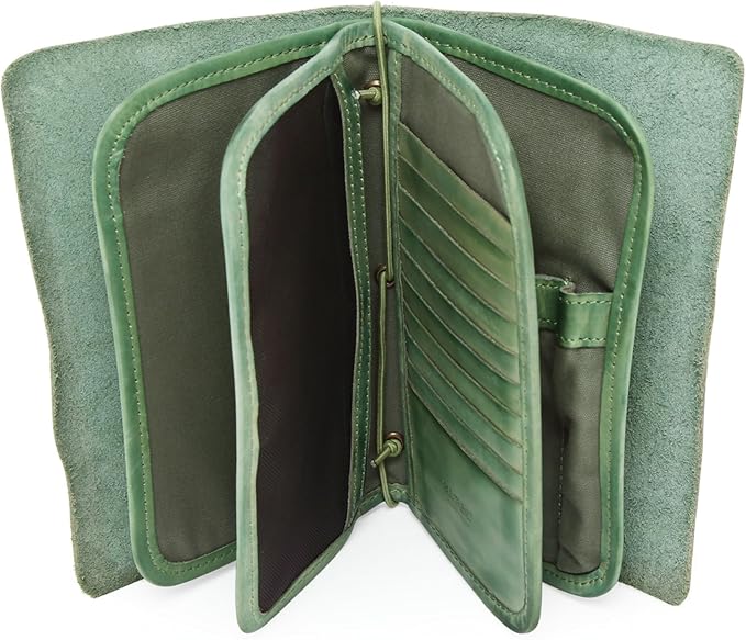 Genuine Leather Nomad Organizer Travel Wallet | Women's Wallet Clutch Passport Holder