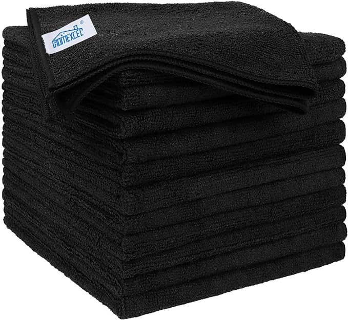 HOMEXCEL Microfiber Cleaning Cloths 12 Pack, Premium 16 x 16 inch Microfiber by HOMEXCEL